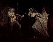 Johann Heinrich Fuseli Lady Macbeth receives the daggers France oil painting artist